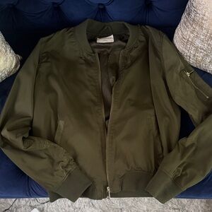 Olive Green Bomber Jacket